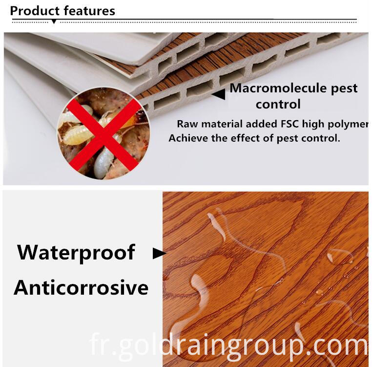 Panneau de panneau de mur de salon de fibre de bambou de protection de l'environnement Environmental Protection Bamboo Fiber Livingroom Wall Board Panel